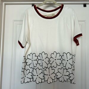 Maeve Anthropologie floral top size large